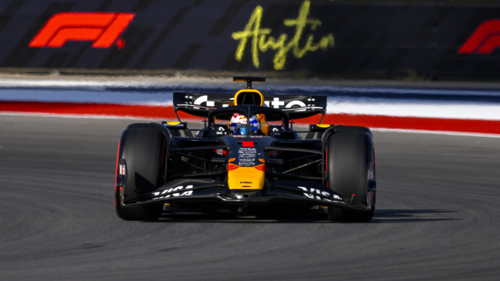 Max Verstappen on track during Formula 1's Sprint Race at COOTA (2025).