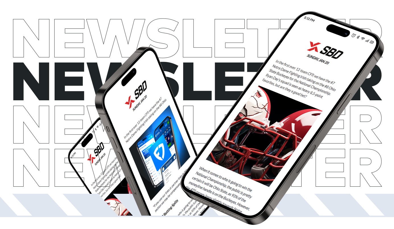 sports betting dime sbd sports betting newsletter screenshots and headline
