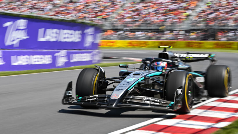 Kimi Antonelli on track in Canada (2025).