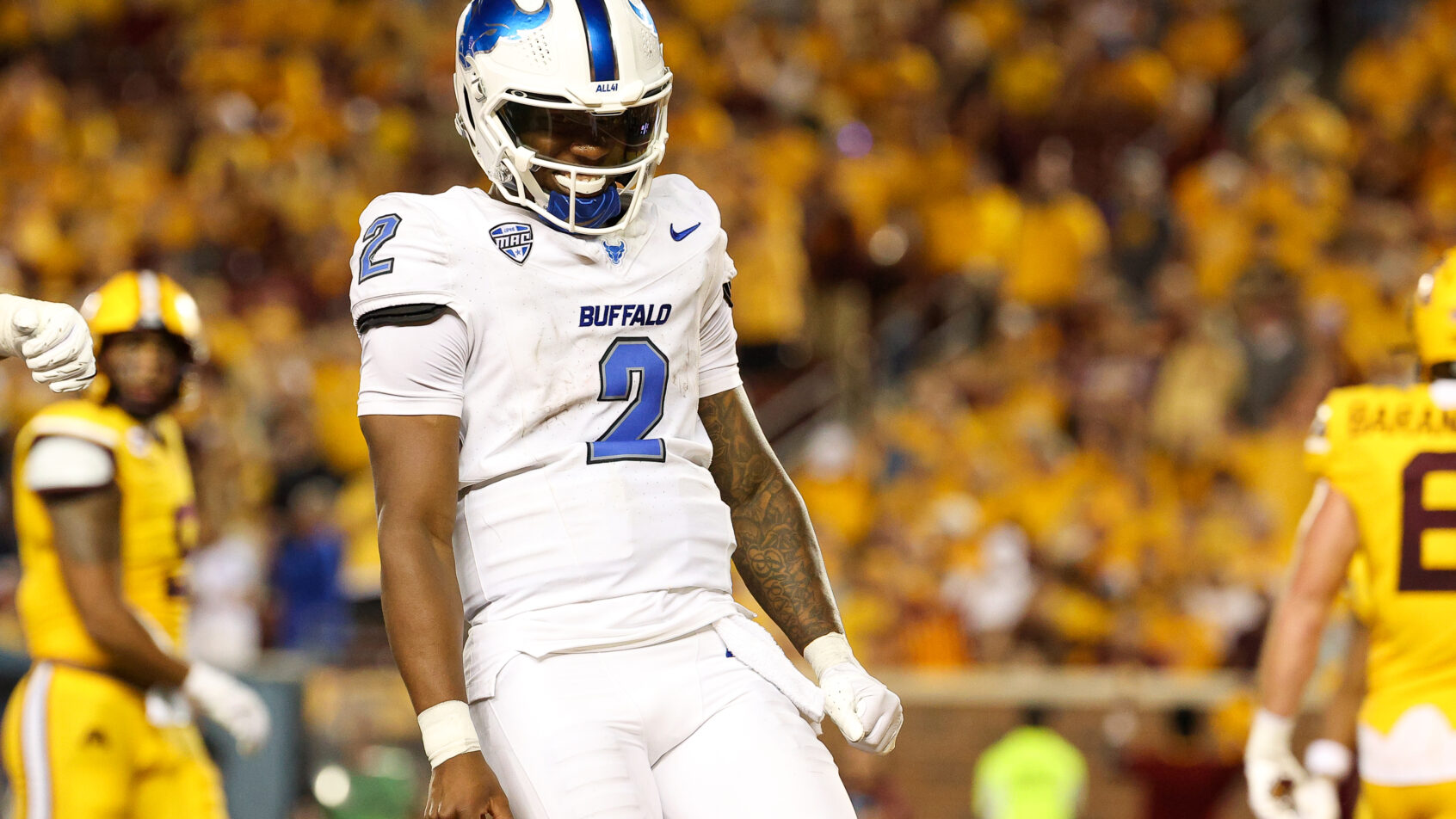 Ta'Quan Roberson celebrating