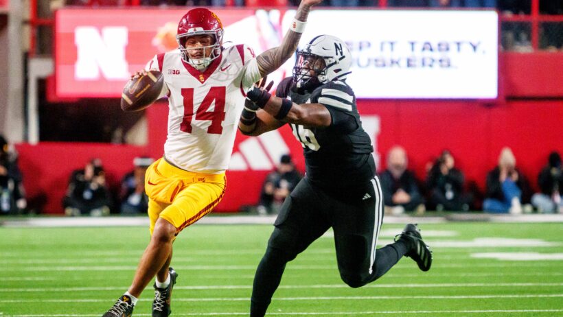 Jayden Maiava running from defender