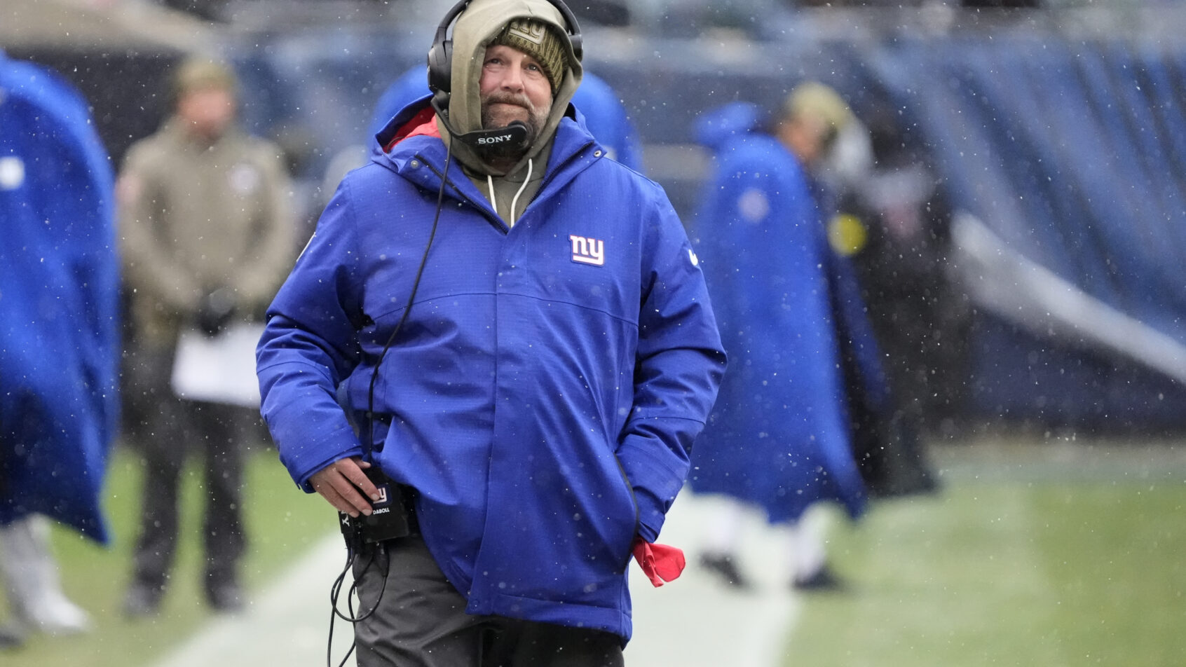 New York Giants head coach Brian Daboll on the sideline