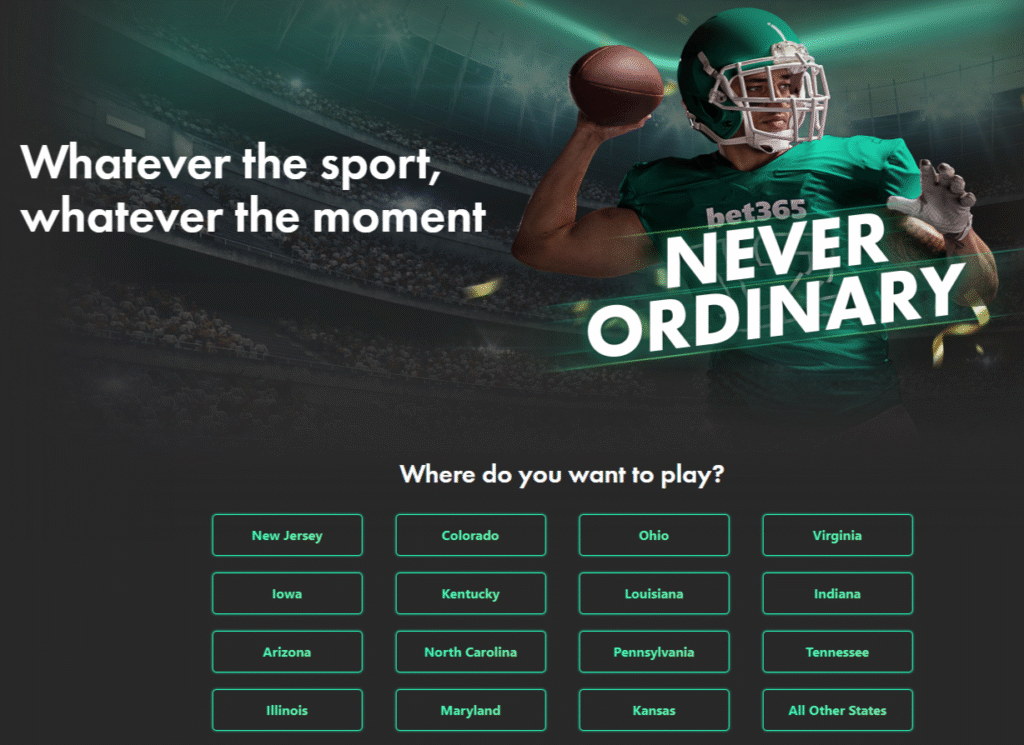 bet365 available states