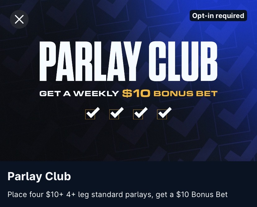 thescore Bet promo code. Parlay Club