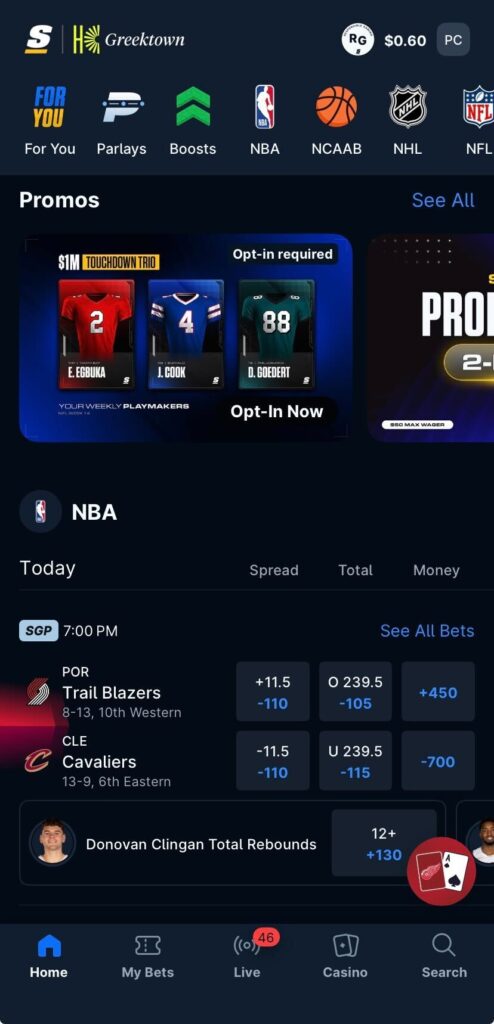 thescore bet mobile app odds