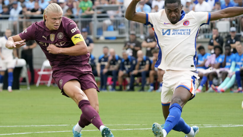 ERLING-HAALAND-MANCHESTER-CITY-CONTRA-TOBIN-ADARABIOYO-CHELSEA-EM-AMISTOSO