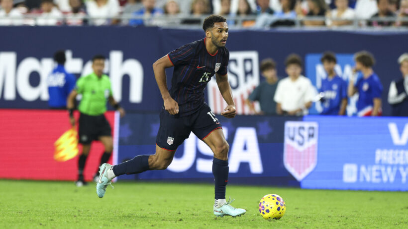 United States defender Auston Trusty with the ball