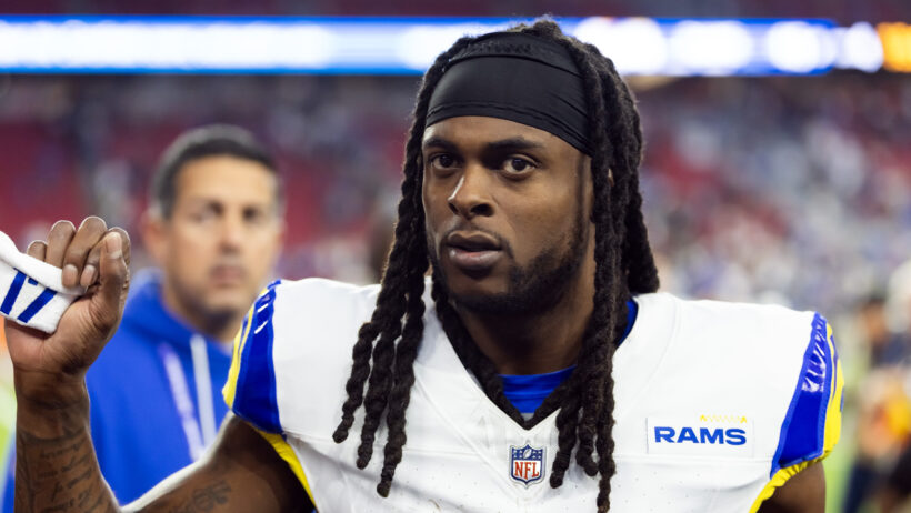 Los Angeles Rams wide receiver Davante Adams on the sideline