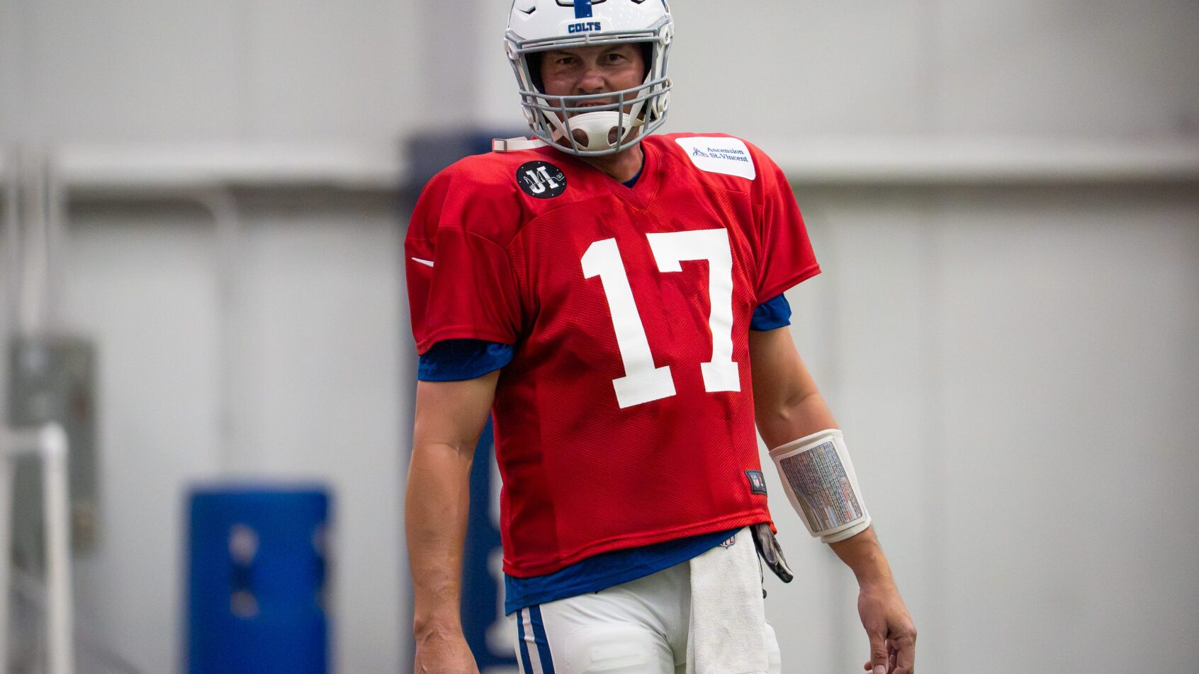 Philip Rivers in practice jersey