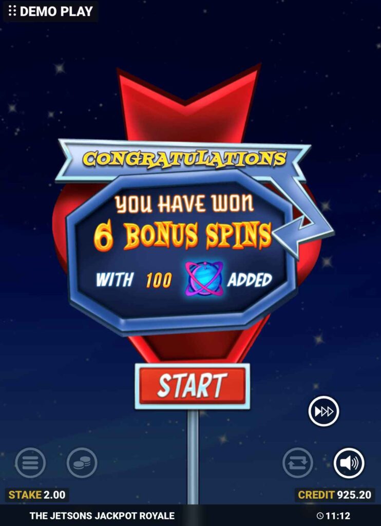 The Jetsons Jackpot Royale Bonus Spins