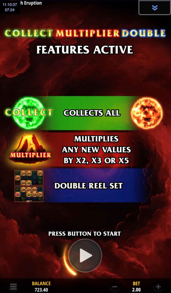 Triple Cash Eruption Bonus Page