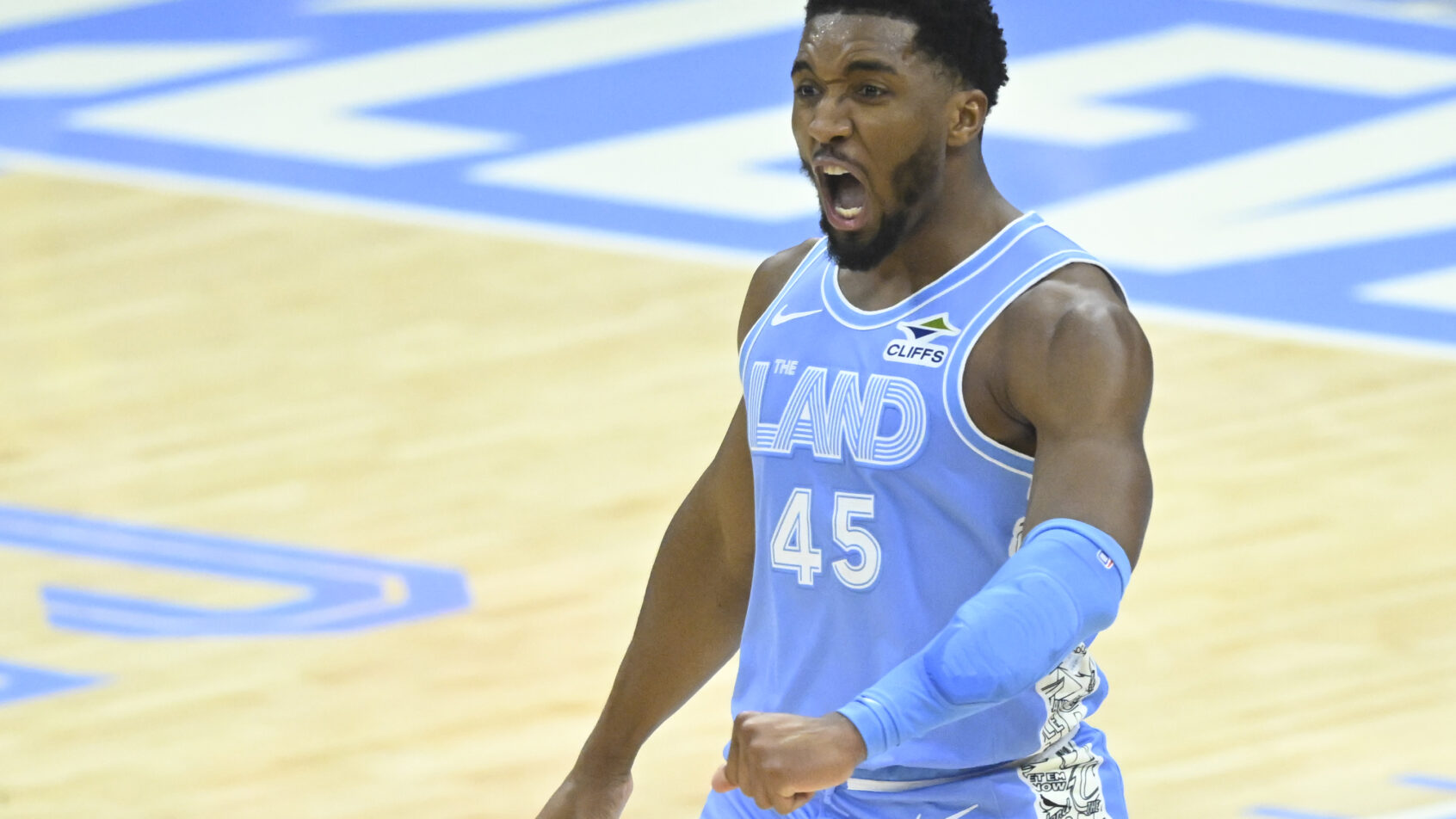 Cleveland star Donovan Mitchell faces his former team, Utah.