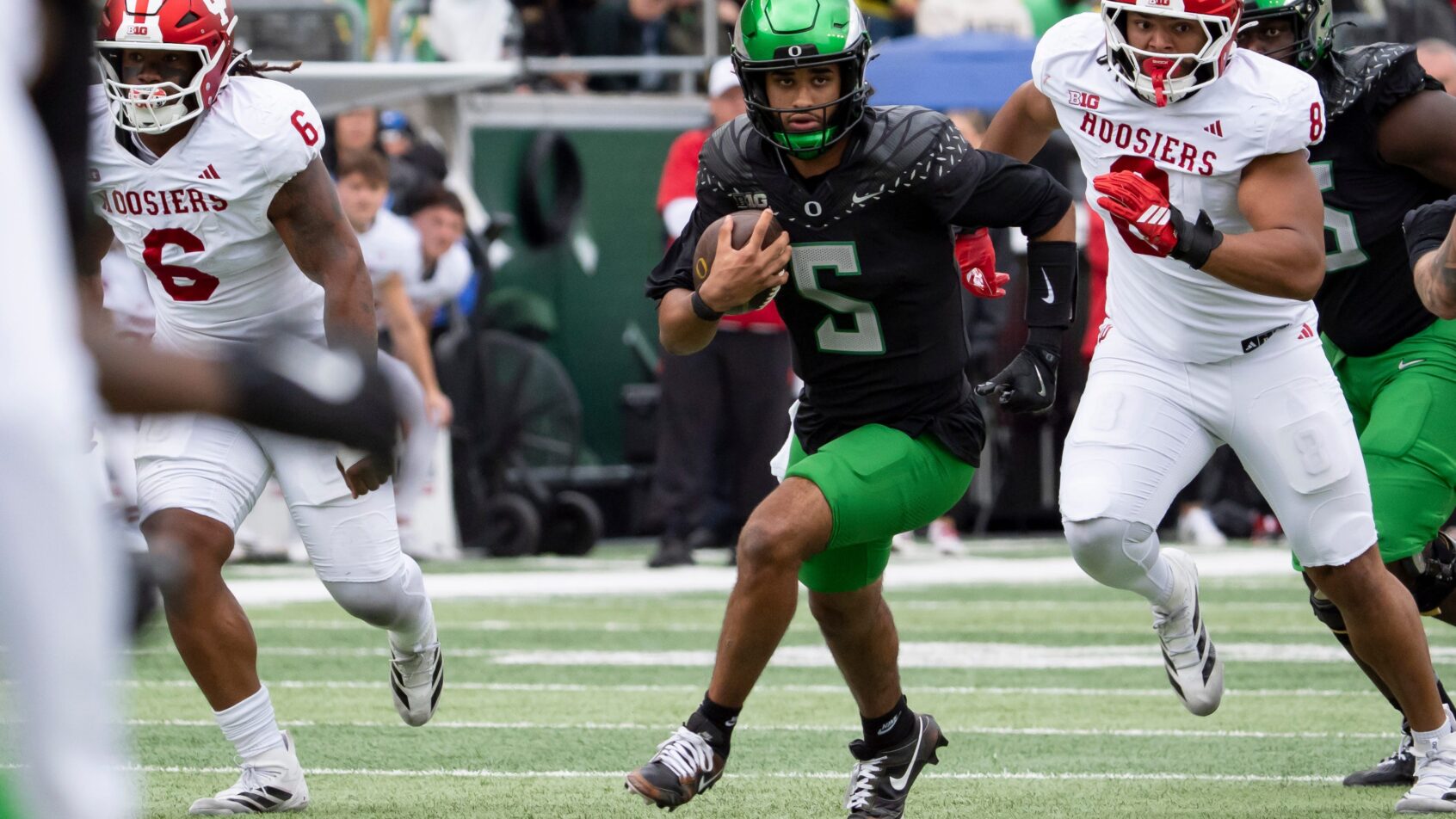 Indiana meets Oregon in the Peach Bowl Playoff semifinal Friday night.