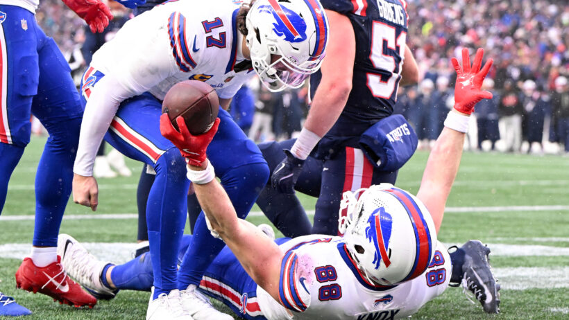 Josh Allen and Dawson Knox TD celebration