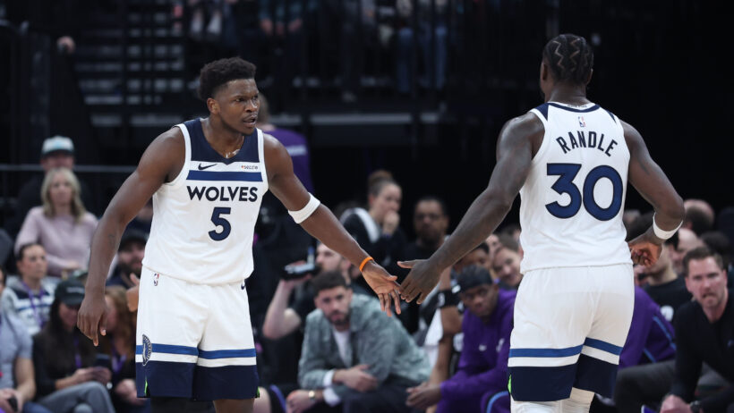 Anthony Edwards and Julius Randle lead the T-Wolves against Golden State.