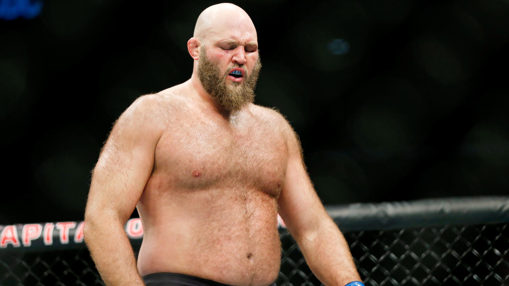 Ben Rothwell during a UFC Fight Night bout in 2019.