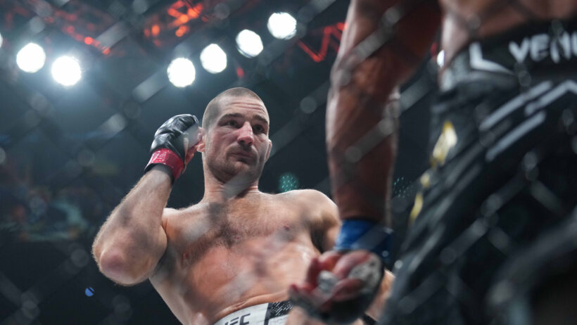 Sean Strickland in a gith versus Paulo Costa.