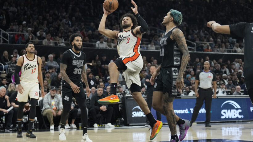 Cade Cunningham looks to light it up against the Spurs.