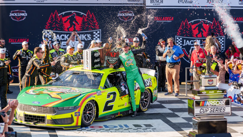 Austin Cindric in Victory Lane.