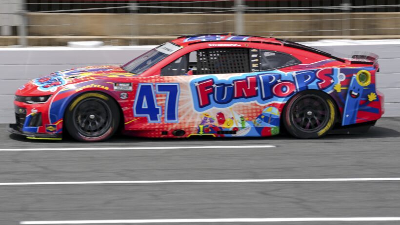 Ricky Stenhouse on-track at Charlotte Motor Speedway (2025).