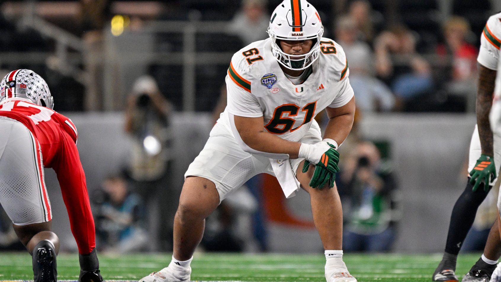 Francis Mauigoa in stance