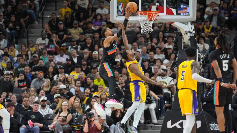 Victor Wembanyama leads the Spurs vs the Lakers.
