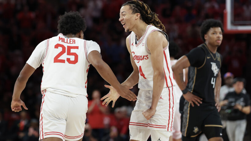 Kingston Flemings celebrates a bucket versus UCF.