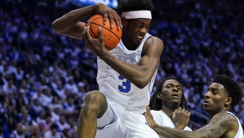 AJ Dybantsa grabs rebound