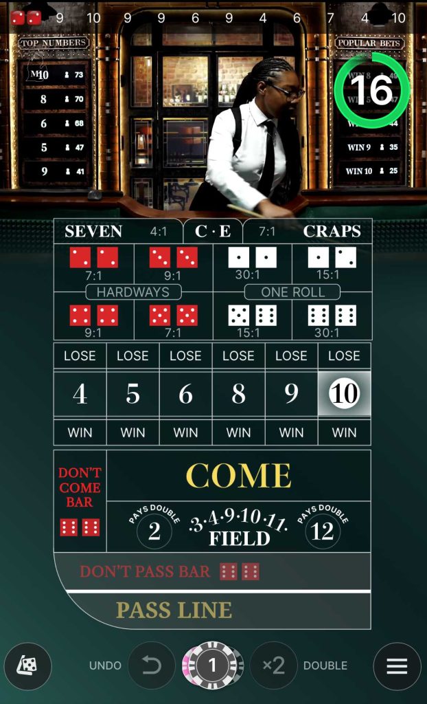 Live Dealer Craps
