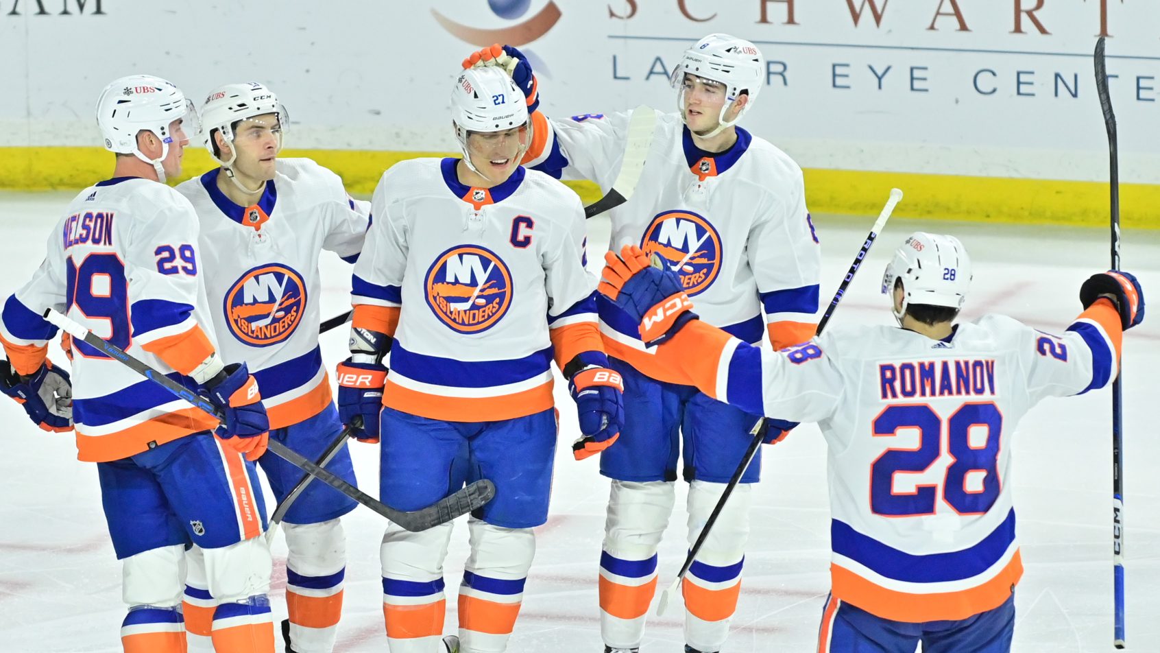 Islanders goal celebration