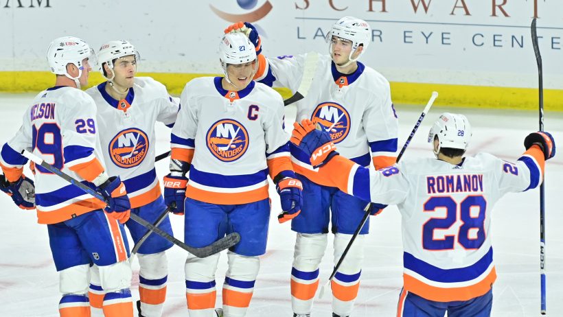 Islanders goal celebration