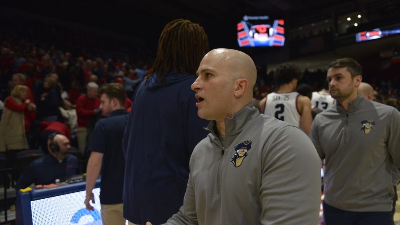 George Washington head coach Chris Caputo