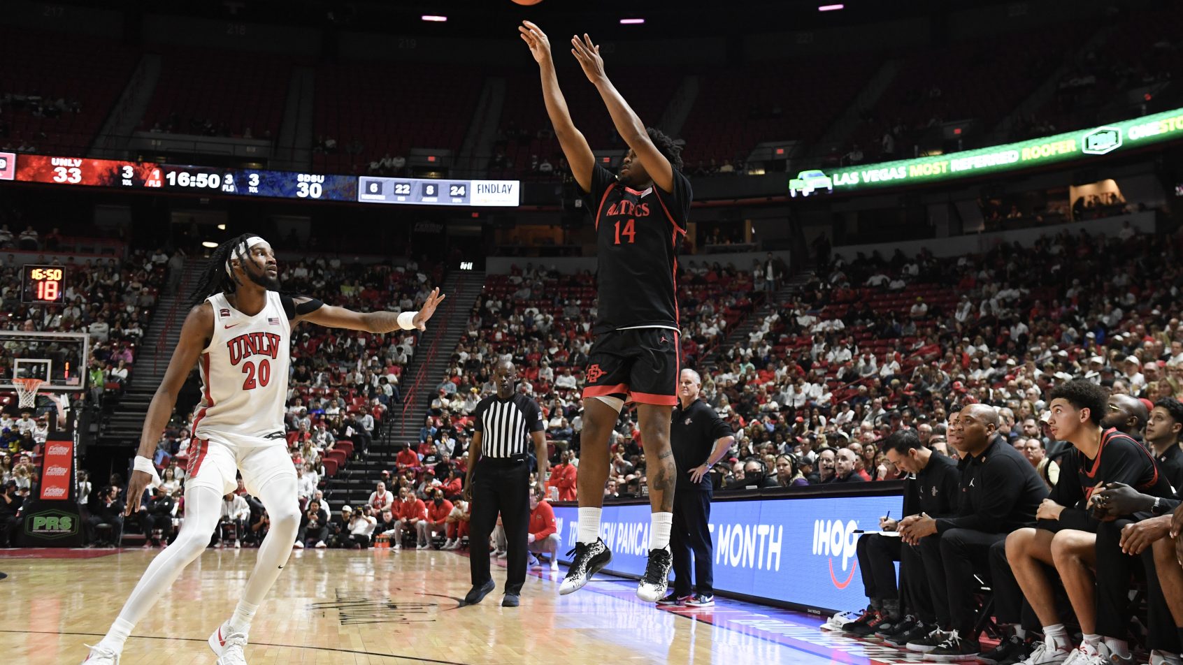 UNLV takes on San Diego State tonight.