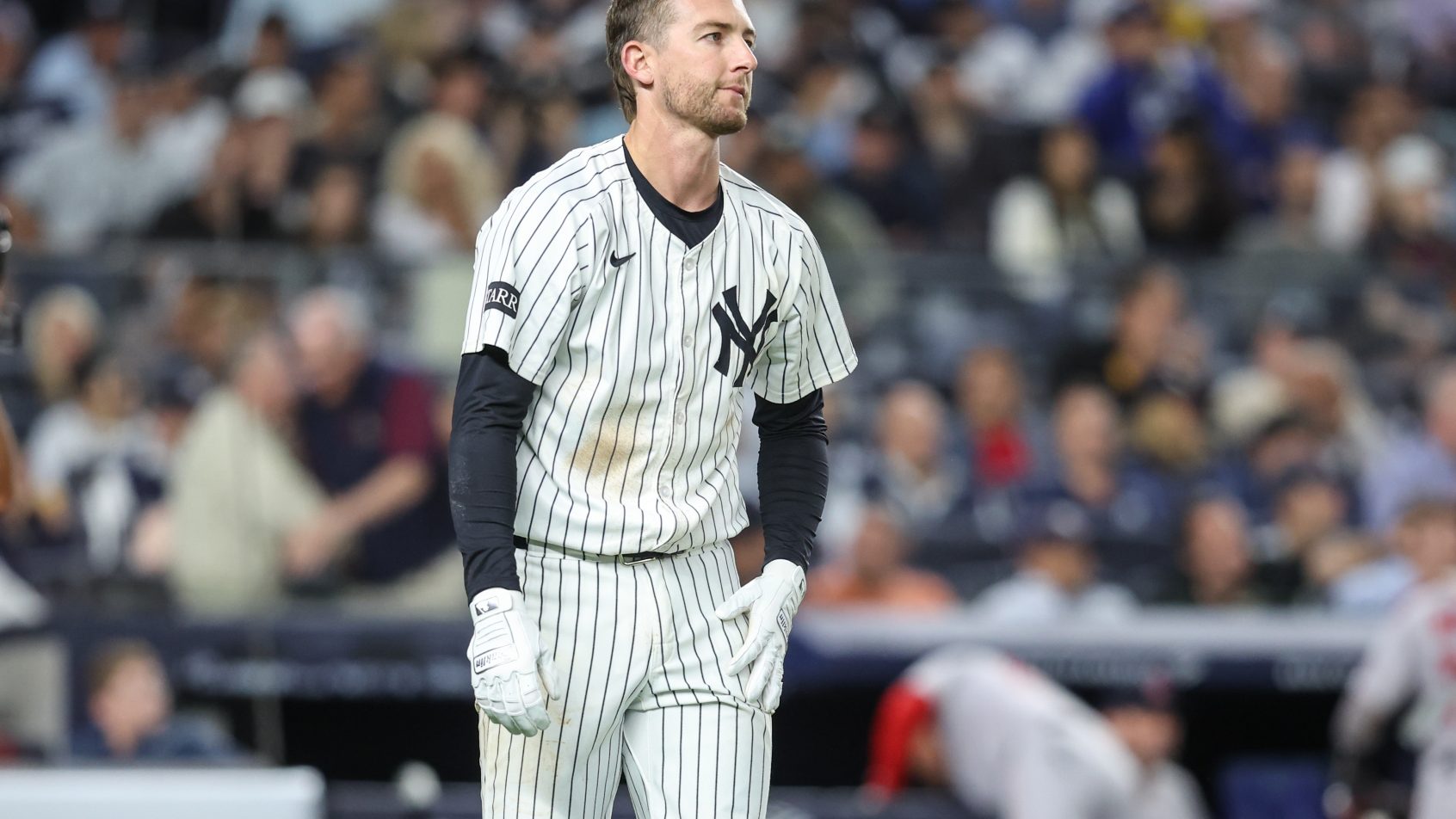 Ryan McMahon strikes out versus the Red Sox.