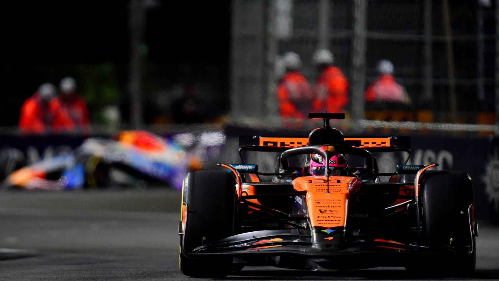 Oscar Piastri on-track in Las Vegas (2025)