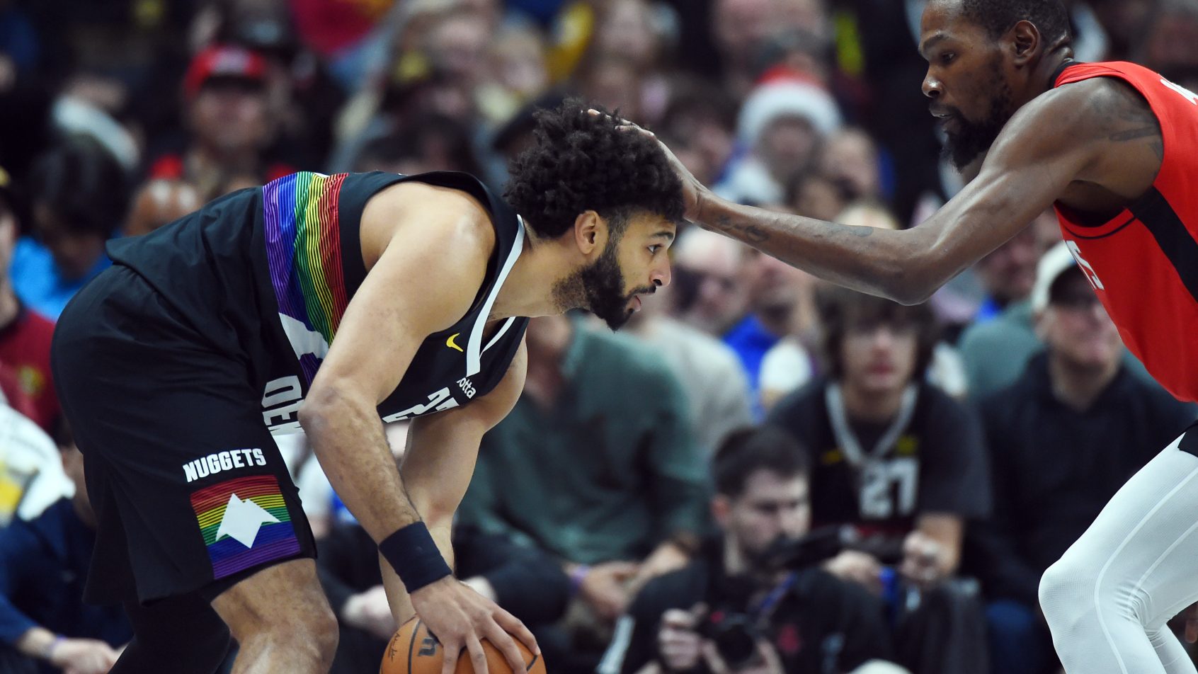 Jamal Murray and Kevin Durant