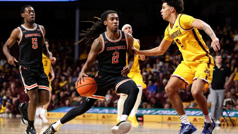 Jeremiah Johnson driving to hoop