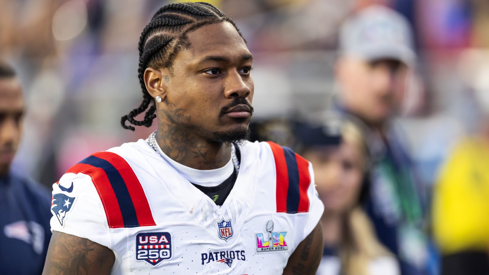 Stefon Diggs after the Patriots Super Bowl loss to the Seahawks.