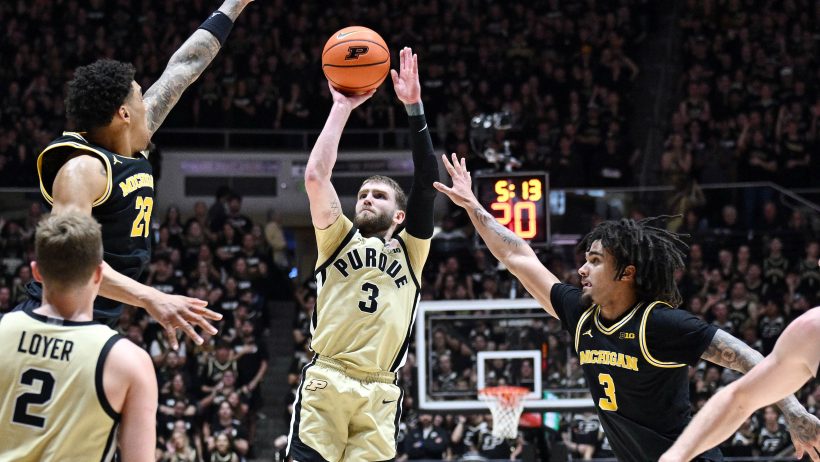 Purdue Boilermakers guard Braden Smith shoots a jumper
