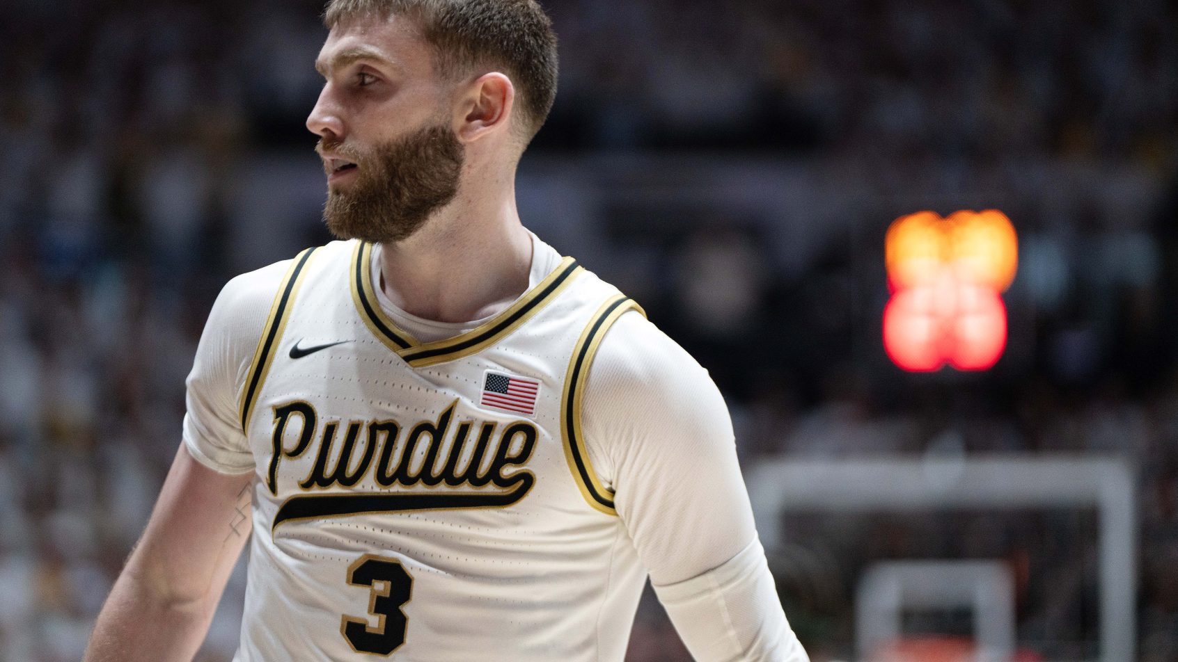 Purdue Boilermakers guard Braden Smith on the court