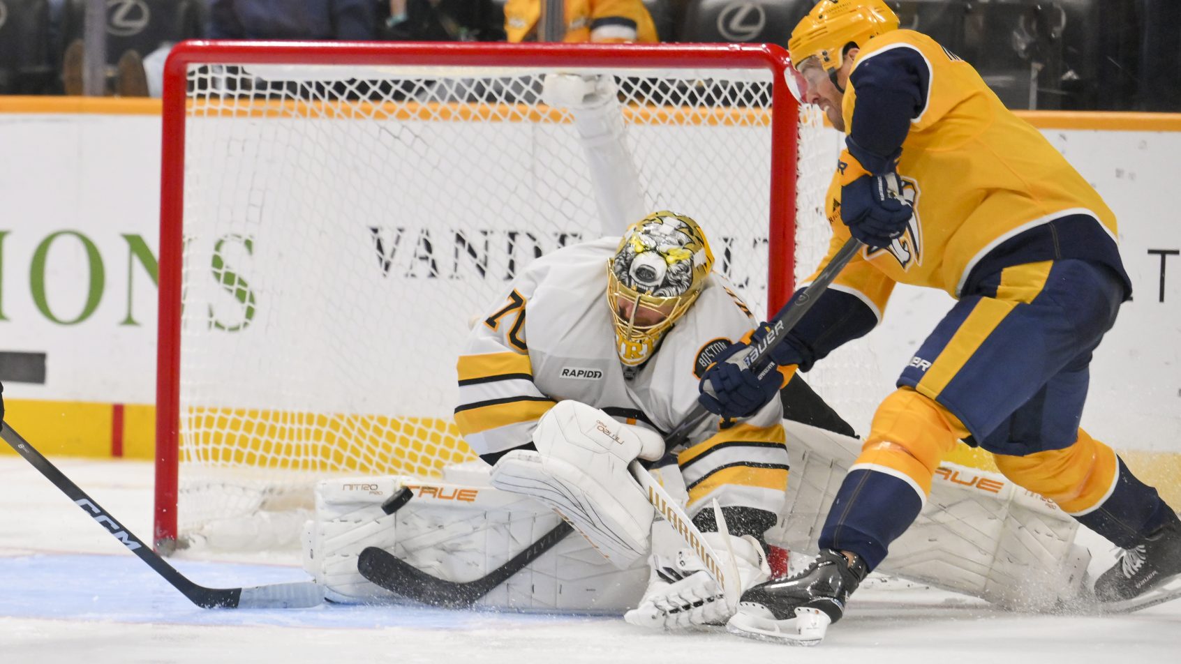 Joonas Korpisalo makes save