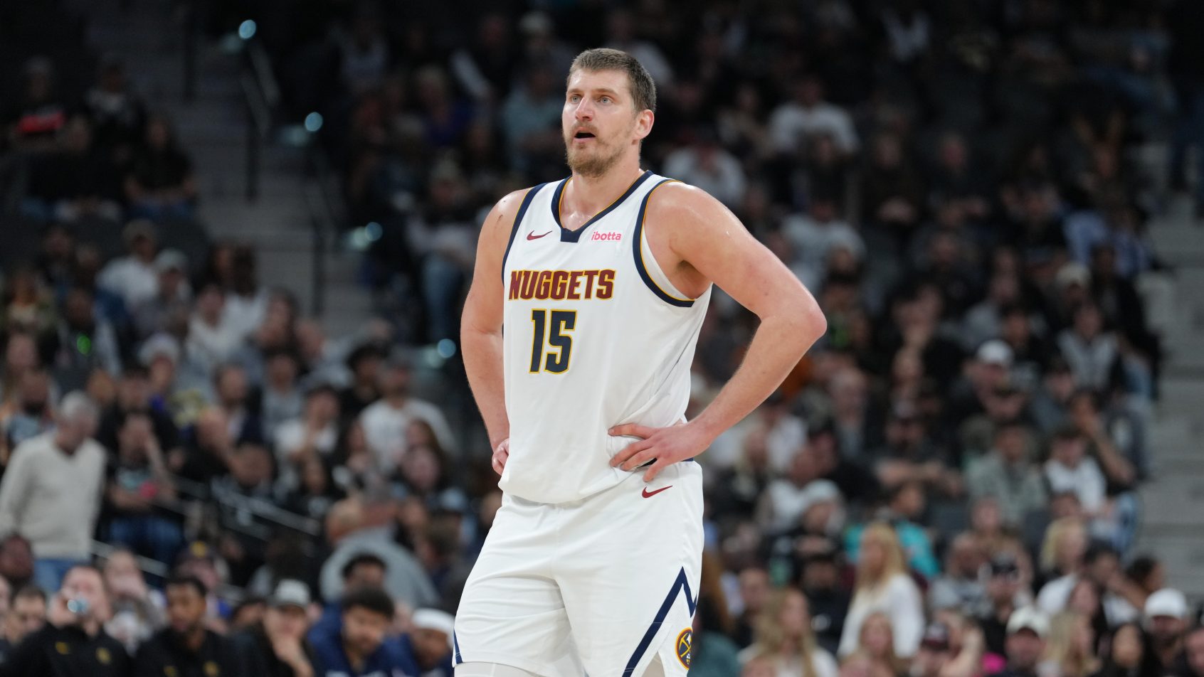 Nikola Jokic hands on hips