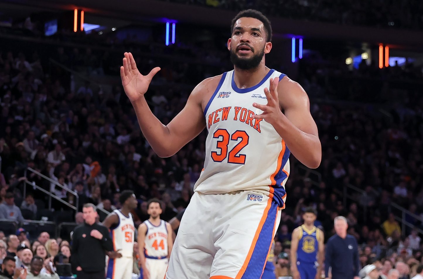 NBA: Golden State Warriors at New York Knicks