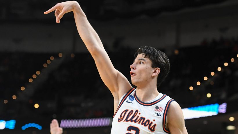 Andrej Stojakovic splashes a bucket versus Penn in a 1st Round March Madness blowout.