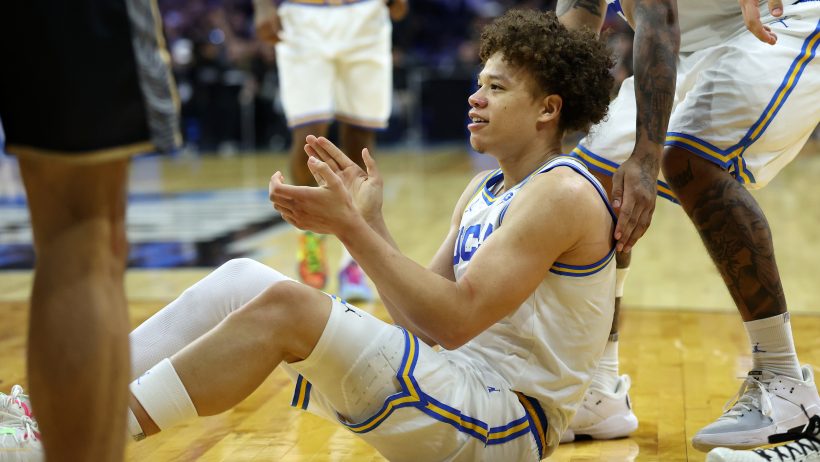 UCLA Bruins guard Trent Perry on the deck