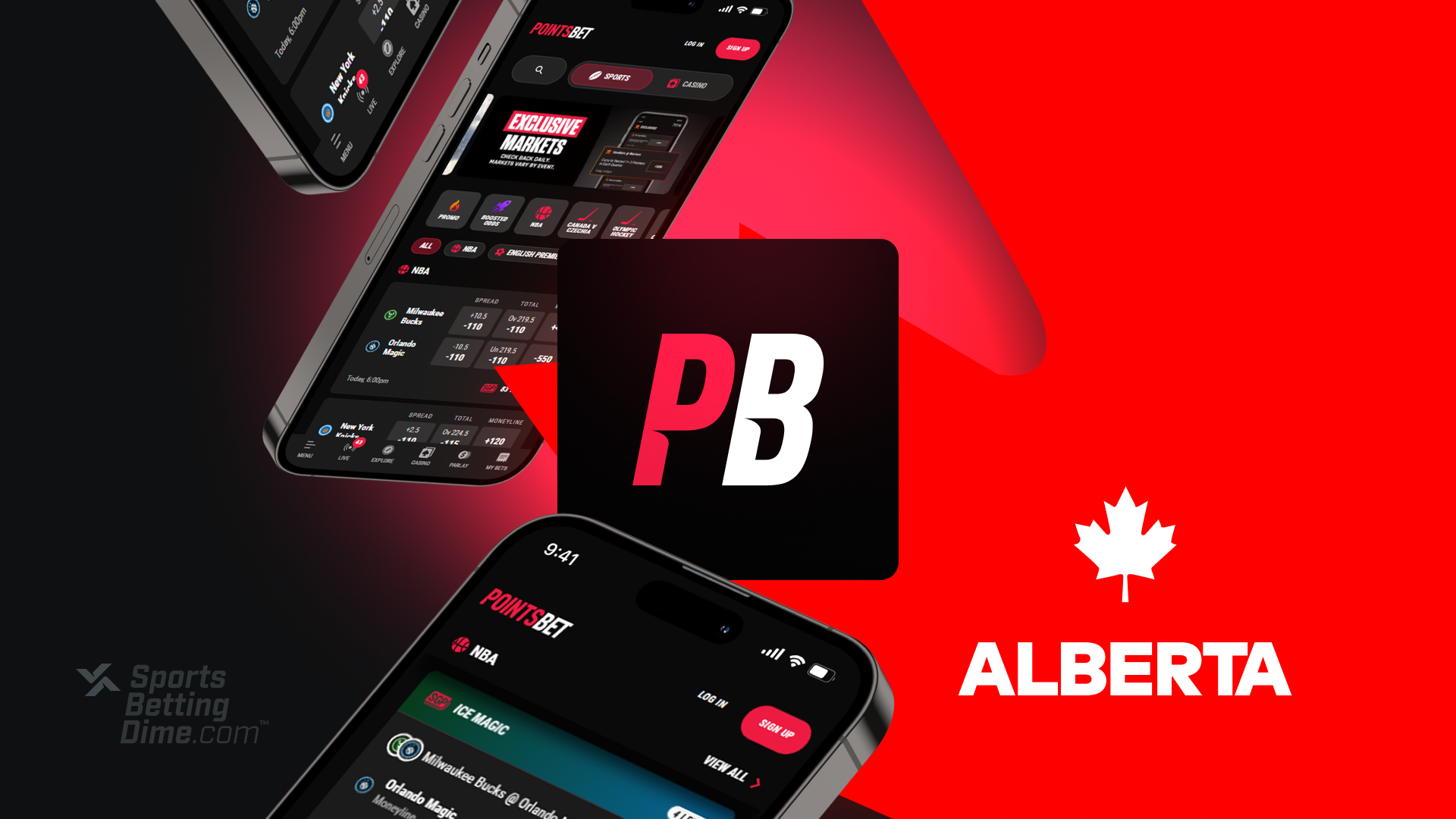 PointsBet interface showcasing sports betting options