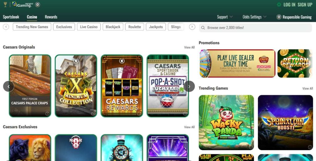 Caesars Sportsbook and casino