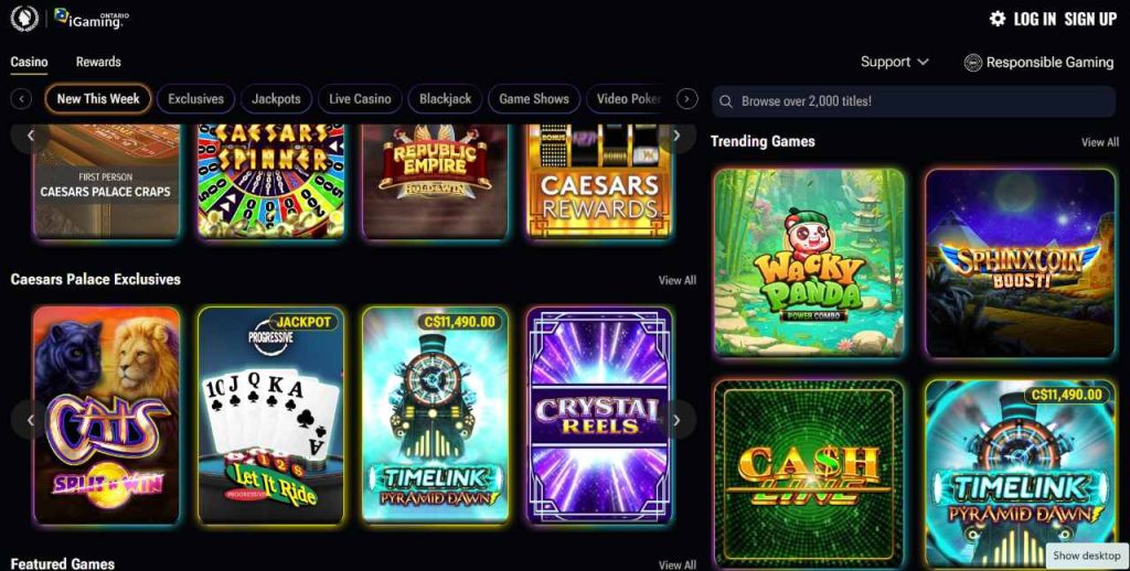 Caesars Palace Casino Ontario
