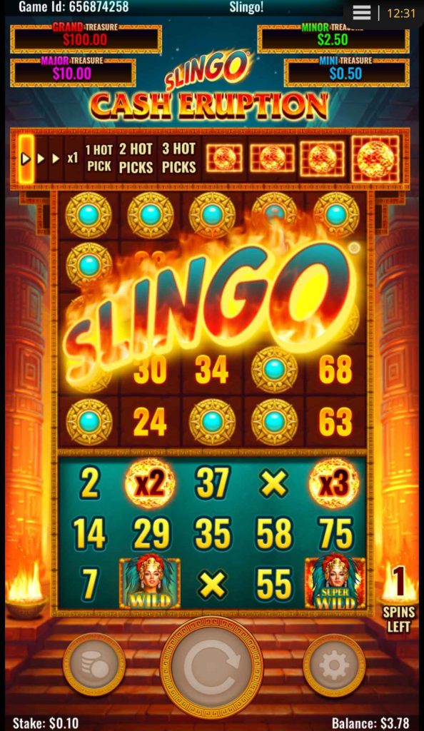 Slingo Cash Eruption