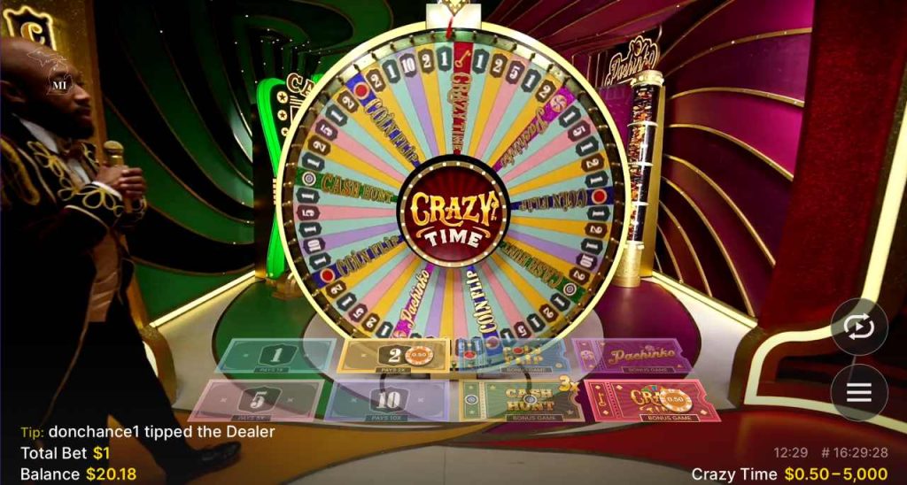 Crazy Time Wheel Spin
